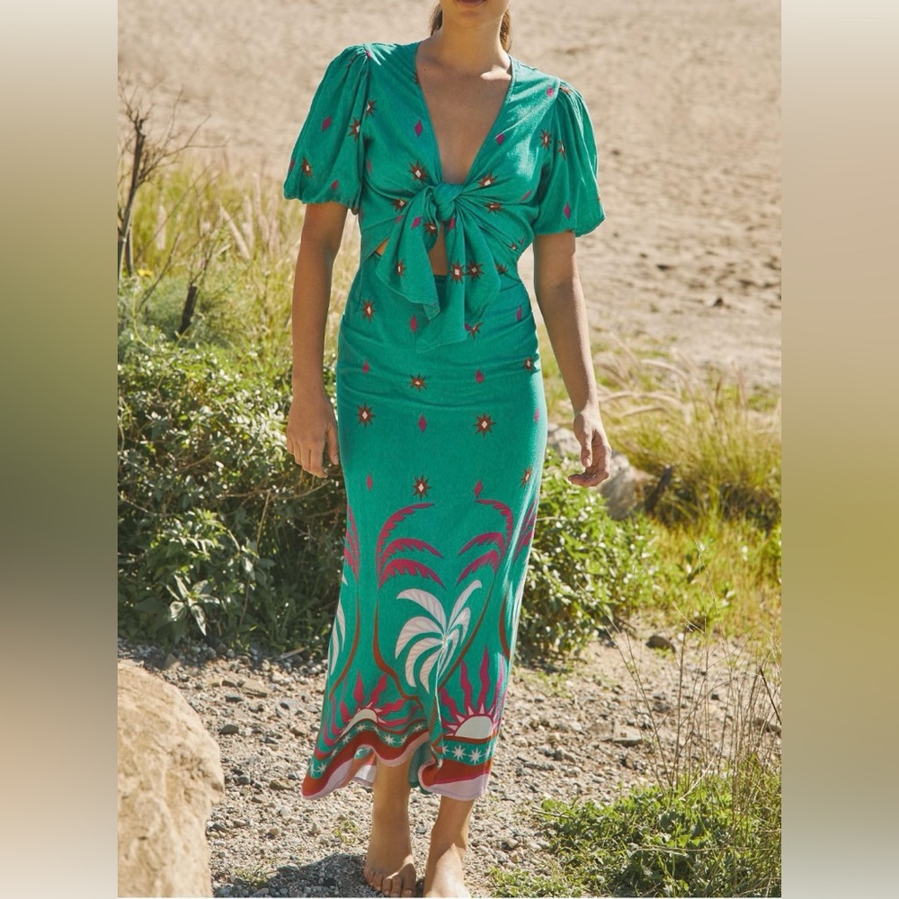 Beach Riot x Anthropologie Marta Midi Dress